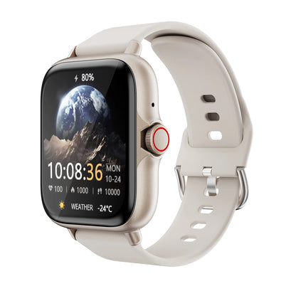 1,83 Zoll wasserdichte Smartwatch mit Nachrichtenannahme, Anrufüberwachung, Sport-Schrittzähler, Informationswarnungen für iPhone und Android