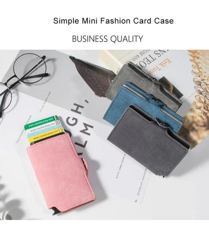 Rfid Blocking Women Wallets Slim Card Holder Vintage Short Wallet Hasp Ladies Girl Cardholder Case for Women Carteras Para Mujer