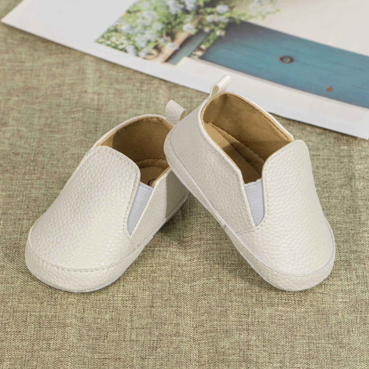 Meckior Classic Baby Boys Girls Loafers Untied Soft Bottom Casual Shoes Waterproof Anti Slip Lightweight Newborn Toddler Shoes