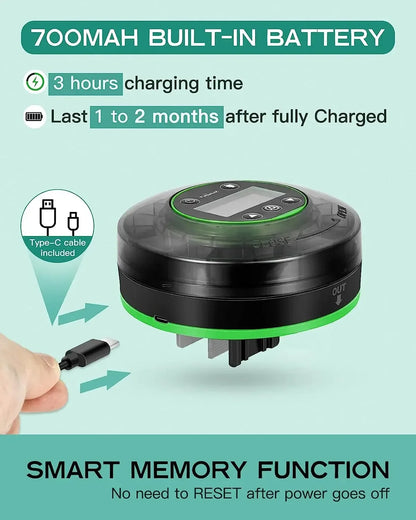 Automatic Fish Feeder for Aquarium Automatic Food Dispenser with Timer Rechargeable Timer Feeder with USB Cable LCD Display