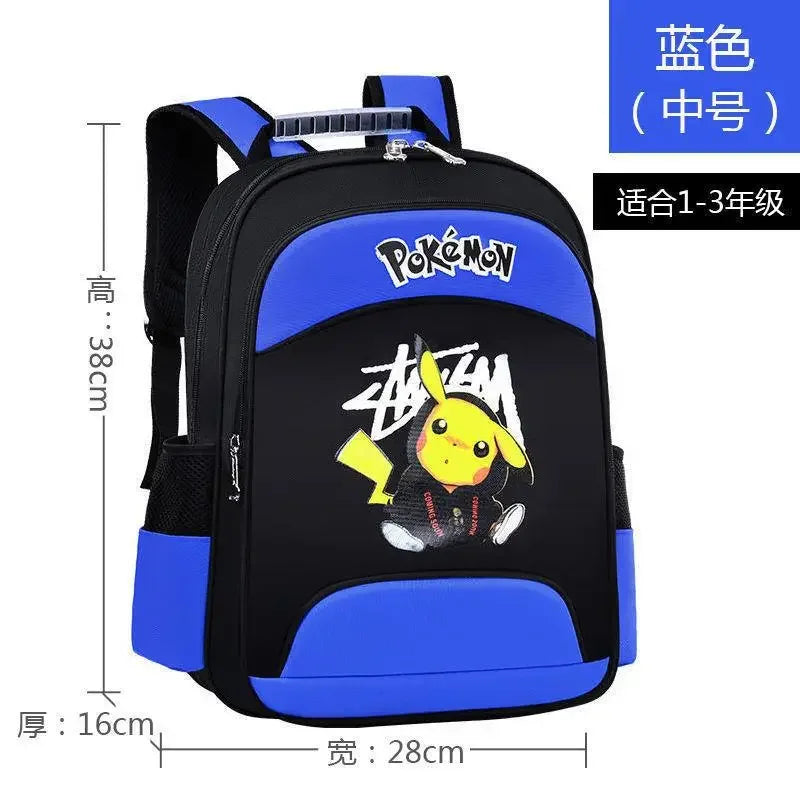 Primary school students boys backpacks are lightening trendy cartoon lightweight back protection children backpack