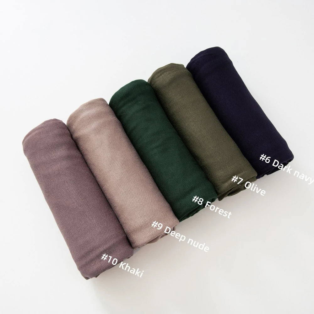 29Colors Premium Jersey Hijab Scarf Solid Muslim Long Scarves Turban Shawl Elastic Cotton Arab Headscarf Head Wraps Saudi Hijabs