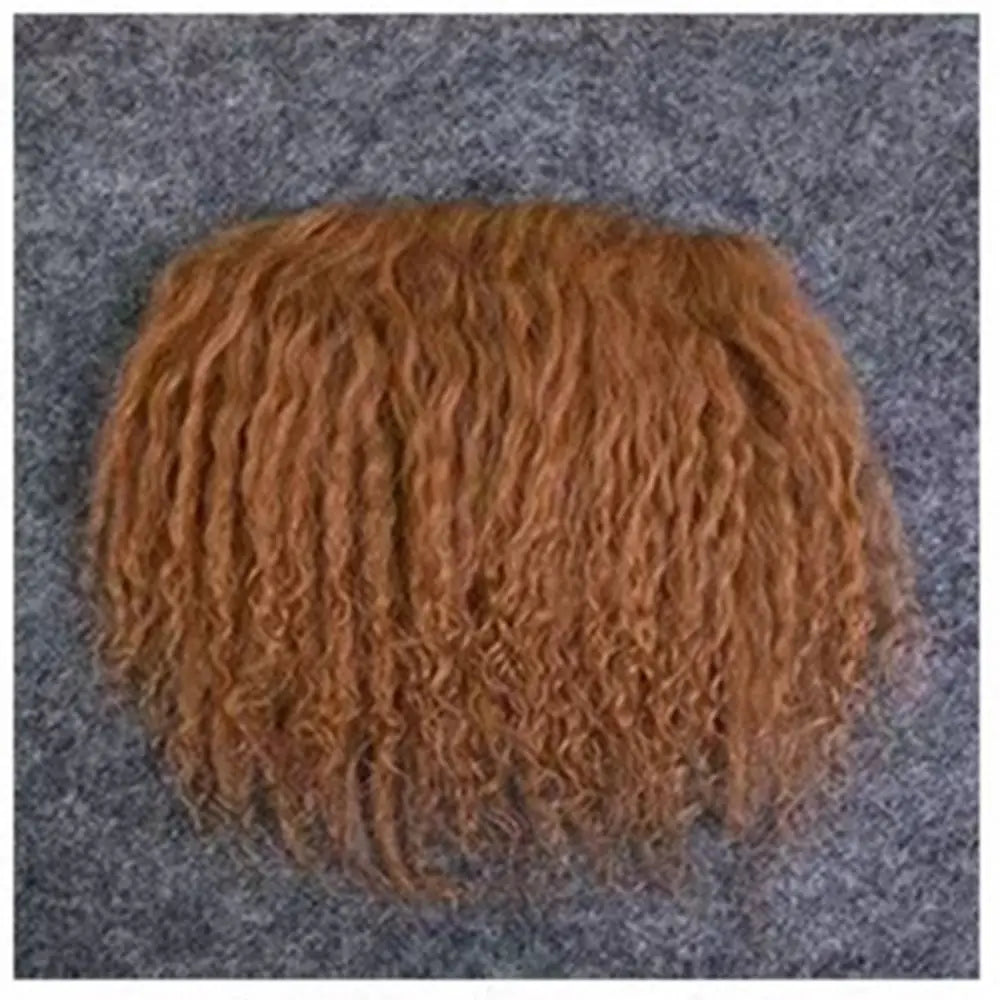 High Quality Sheepskin Wool Lamb Fur Pelt Hair Row Curly Hair Extensions BJD SD Blyth Dolls Wigs Hair Wefts Accessories