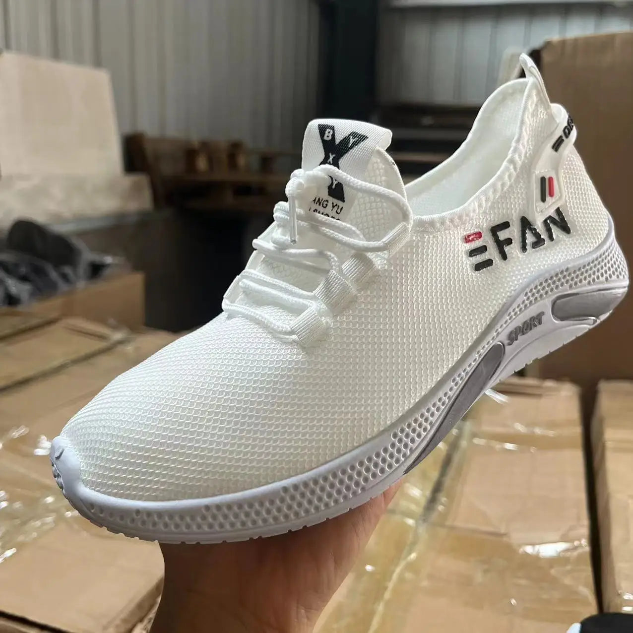 Spring White Casual Shoes Breathable Non-slip Walking Sneakers Men Shoes Outdoor 2024  Comfortable Fashion Lace Up Running Shoes