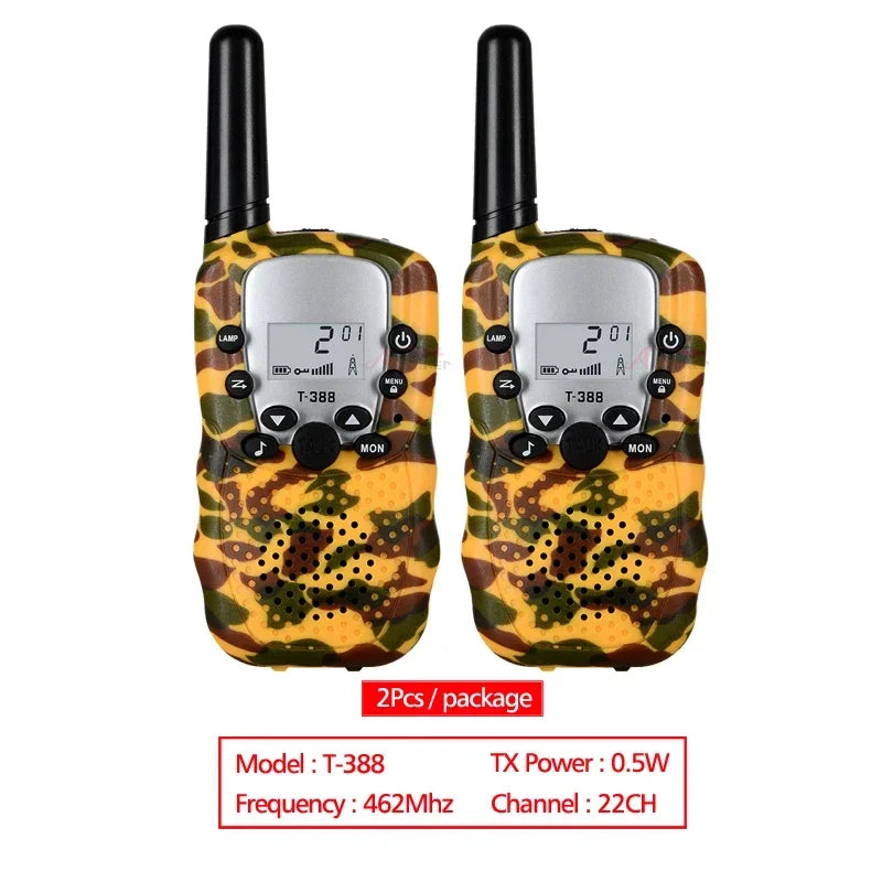 Kids Mini Walki Talki 2Pcs Celular Handheld Transceiver Phone Radio Interphone 3KM Toys Talkie Walkie Birthday Gift for Children