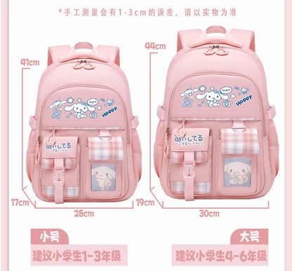 2024 new Sanrio Yugui Dog Schoolbag Schoolgirl Grade 1-6 high-capacity high-appearance minus load school backpack