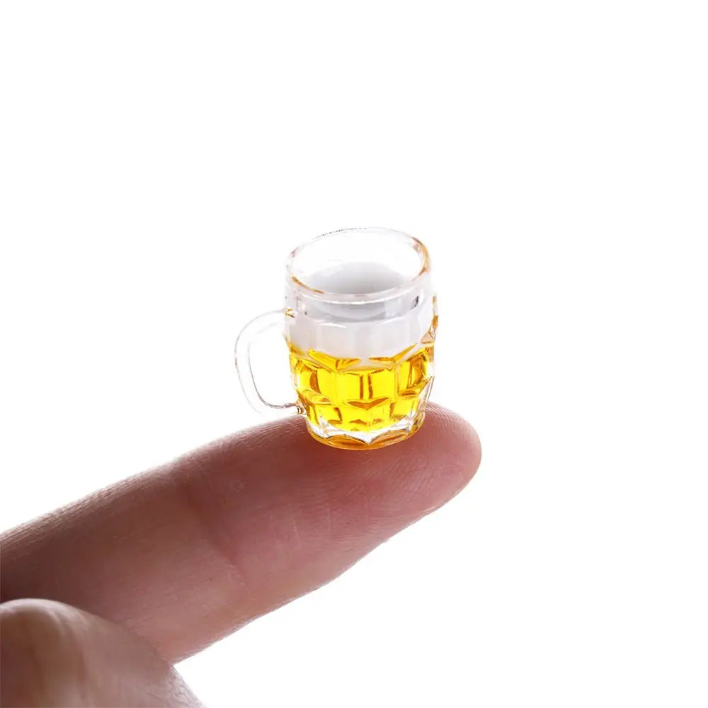 1pc cute Toy for Dollhouse 1/12 Miniature Scene Model Scale Dollhouse Accessories Mini Beer Cup Mug Kid Toy