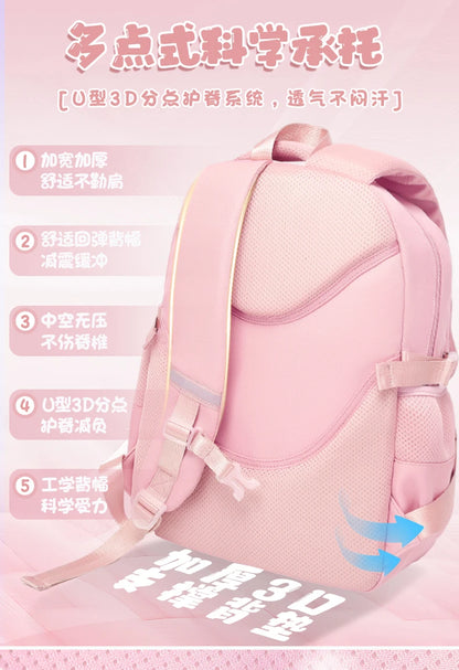 2024 new Sanrio Yugui Dog Schoolbag Schoolgirl Grade 1-6 high-capacity high-appearance minus load school backpack