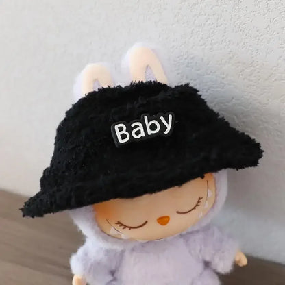 (Cloth Only)For 17CM labubu V1 V2 winter clothes decoration outfit baby clothes sweater hat for labubu clothes