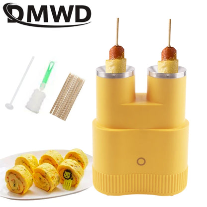 Automatic Rising Electric Egg Roll Maker Cup Double Omelette Master Fried Eggs Sausage Hot Dog Roller Boiler Breakfast Machine