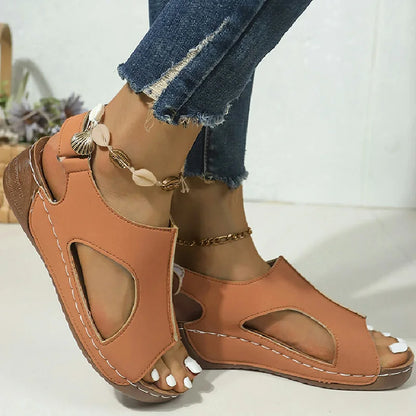 Women's Sandals Summer 2024 Wedge Heels Sandals With Platform Shoes Women Summer Footwear Heeled Sandalias Mujer Wedges Shoes