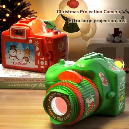 Christmas Projection Camera Flashlight Projection Lamp New Atmosphere Lamp Arrangement Sound Light Emitting Children'S Toys