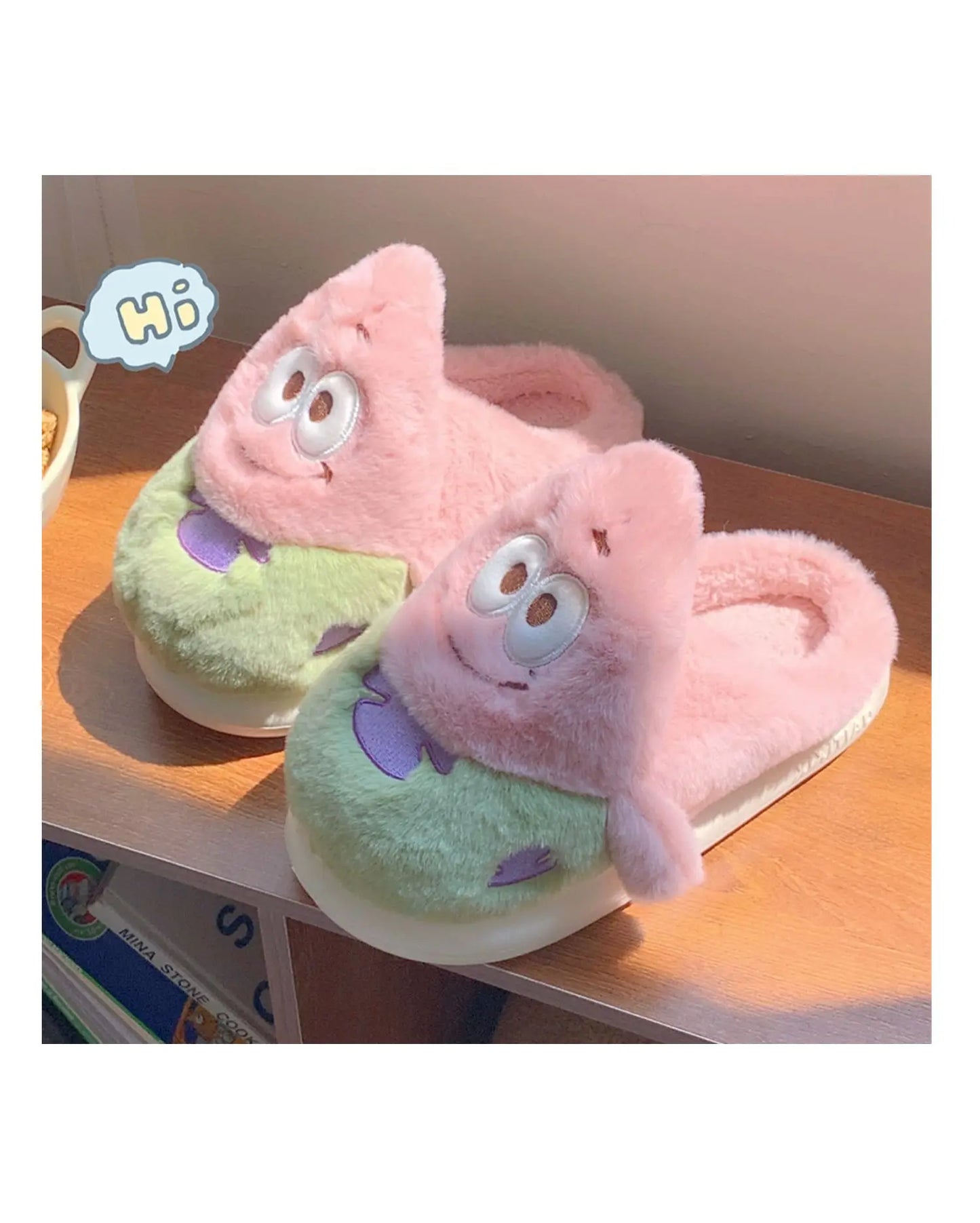 Parent-child Home Slippers Women Bedroom Non Slip Soft Sole Baby Shoes Winter Cute Plush Cotton Slippers Man Couple Slipper