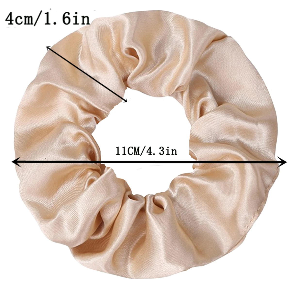 50/40/20pc Vintage Satin Scrunchies Girls Elastic Hair Bands Ponytail Holder Ties Rubber Bands Fashion Women Accessories Solid