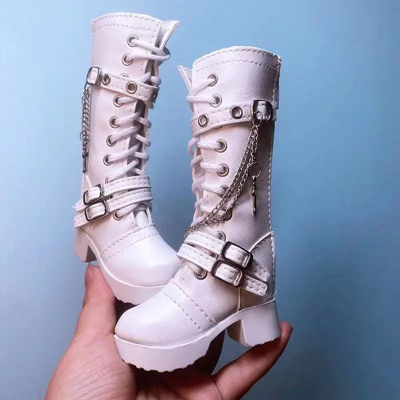 45CMBJD Doll Snow Boots Work Dress Boots Long Boots 1/4BJD Boots Sports Shoes Leather Handmade Doll Accessories Doll