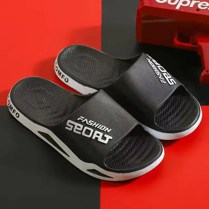 Men's Slippers Can Be Worn Externally In Summer Non-Skid Bathroom Sandals Trendy Bathroom Home Indoor Flip-flops For Men