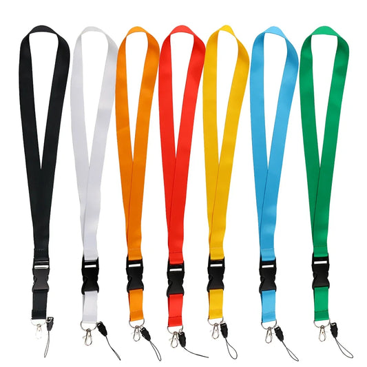 Fashion Mobile Phone Lanyard Pure Color Neck Strap Keychian Credencial Lanyard For Keys Id Card Holder Pass Key Ring Accessories