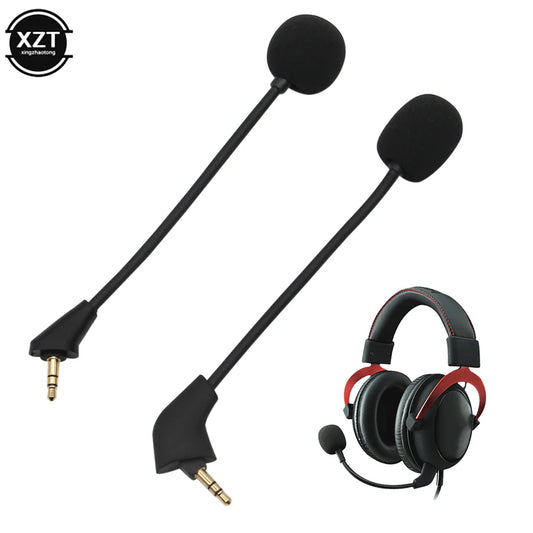 Ersatz-Spielmikrofon, 3,5 mm, für Kingston HyperX Cloud 2 II X Core Pro Silver Cloudx Gaming-Headsets, Kopfhörer