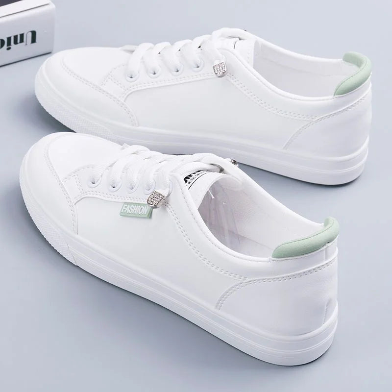 2024 Women Sneakers  Vulcanize Shoes Spring Autumn Breathable Flats Solid Color Mesh Shoes Young Woman Casual White Shoes