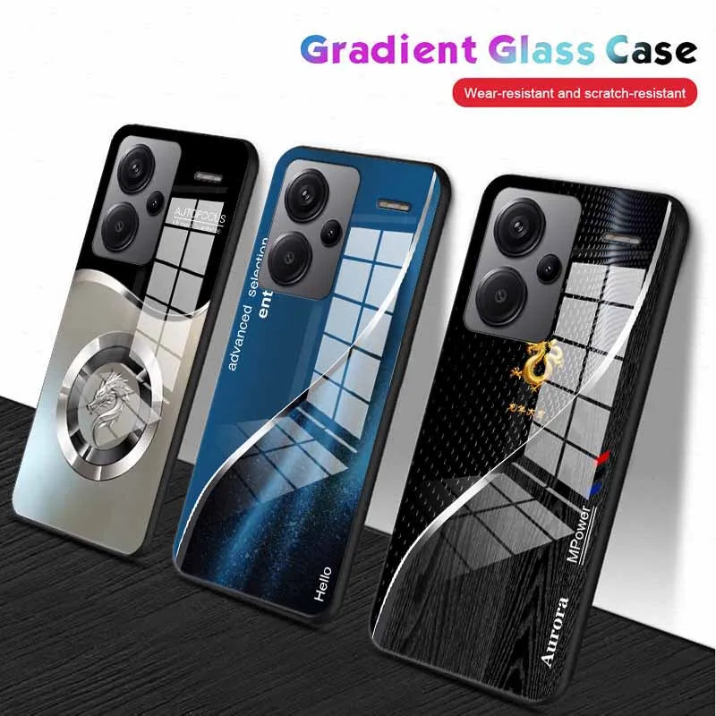 Cool Dragon Fundas for Redmi 10 10C 12 13C A1 A2 A3 NOTE 11 11T 12 12S 13 PRO PLUS 5G K60 ULTRA Tempered Glass Case Cover