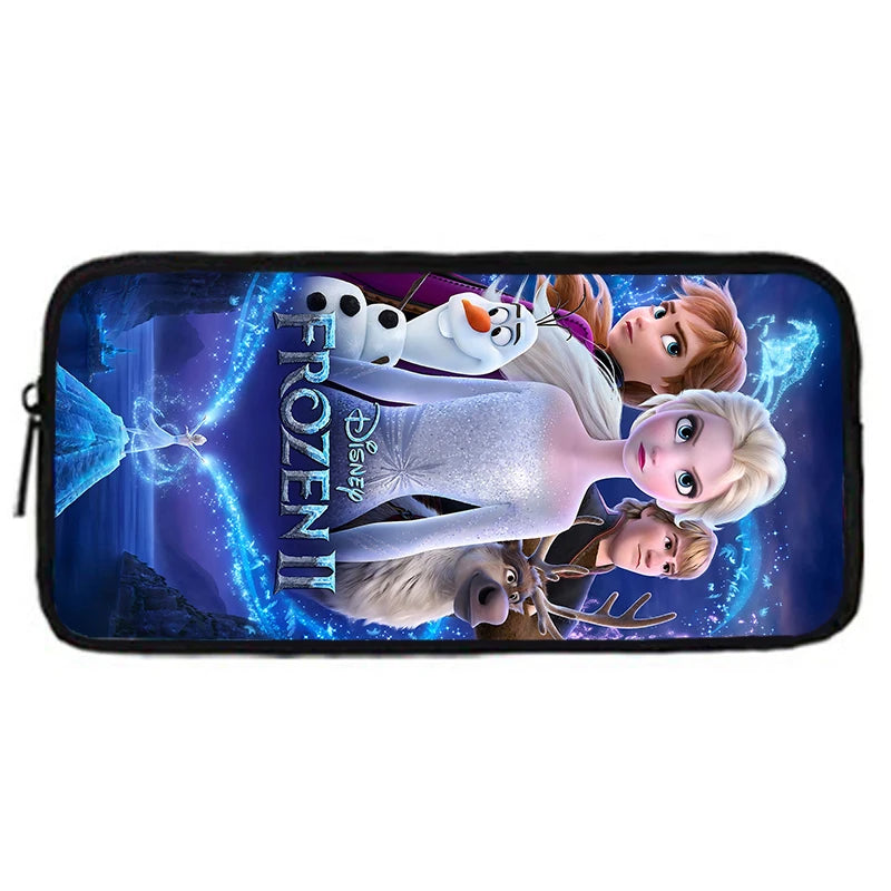 Frozen Princess Elsa Child School Backpack with Lunch Bags ,Pencil Bags ,Cartoon School Bags for Boys Girls Best Gift