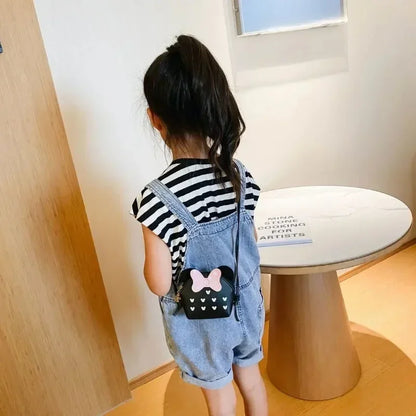 Girl Coin Purse Children's Shoulder Bags Wallet Coin Box Bag Cute Cartoon Kid Money Bag Children's Crossbody Bowknot Designed