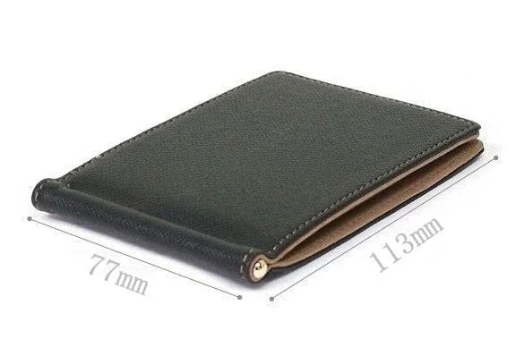 New Solid Color Men Wallet Small Short Skin Wallets Purses PU Leather Money Clips Sollid Thin Wallet  Men Purses 4 Colors