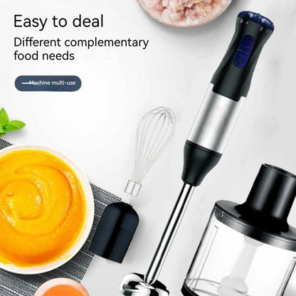 Hand Immersion Blender 1000W Powerful 4-in-1,Stainless Steel Stick Food Mixer,700ml Mixing Beaker,500ml Processor,Whisk