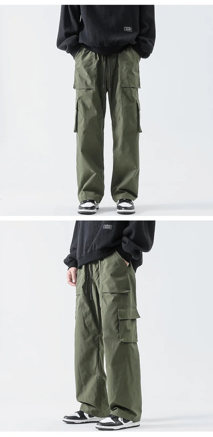 Streetwear Hip Hop Joggers Cargo Pants Men Multi-Pocket Elastic Waist Harem Trousers Male Harajuku Casual Woman Sweatpants