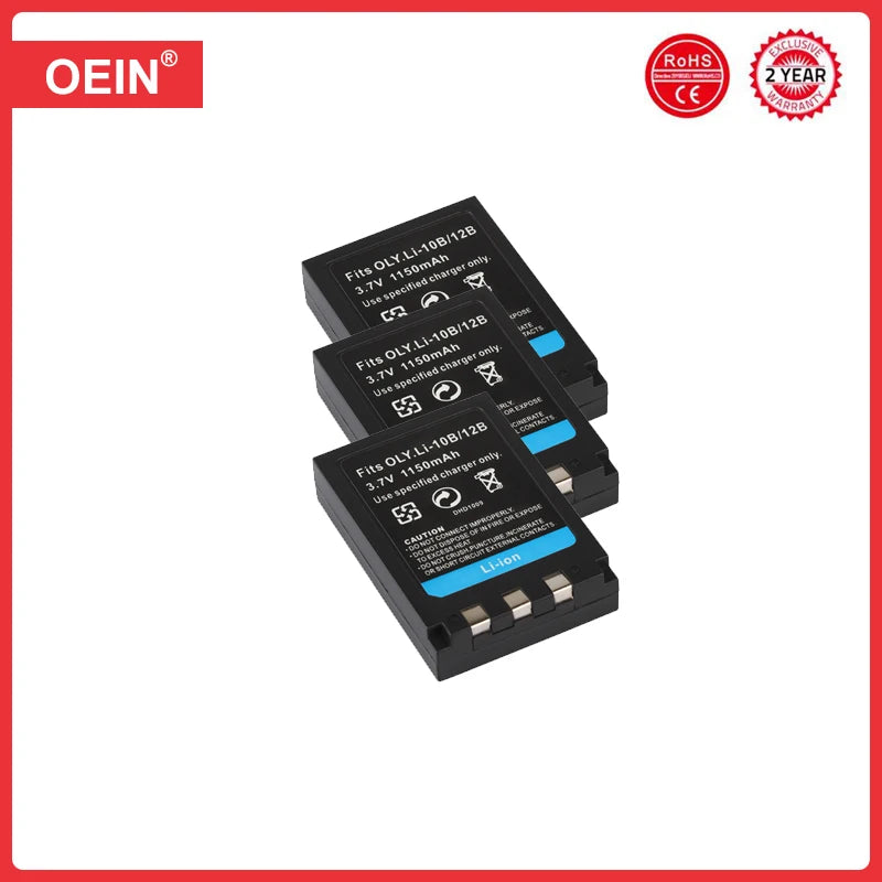 4Pcs Li-10B Li-12B Battery for Olympus Li 10B Li12B C-50 C-60 C-70 C-470 C-760 C-765 C-770 X-1 X-2 X-3 X-500 FE-200 IR-500