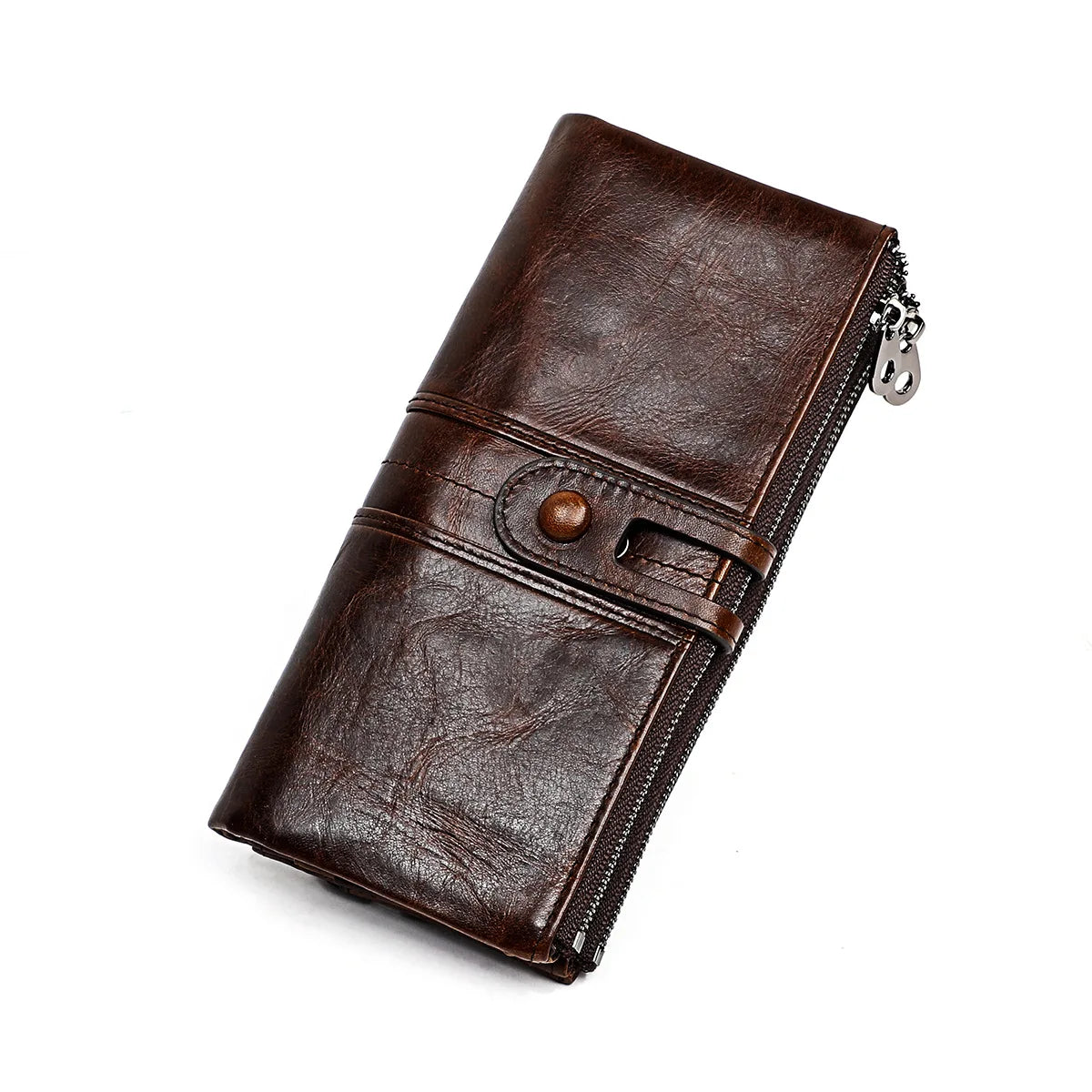 New RFID Long Women Wallets Genuine Leather Name Engraving Zipper Coin Pocket Luxury Female Purse Brand Card Holder Women Wallet