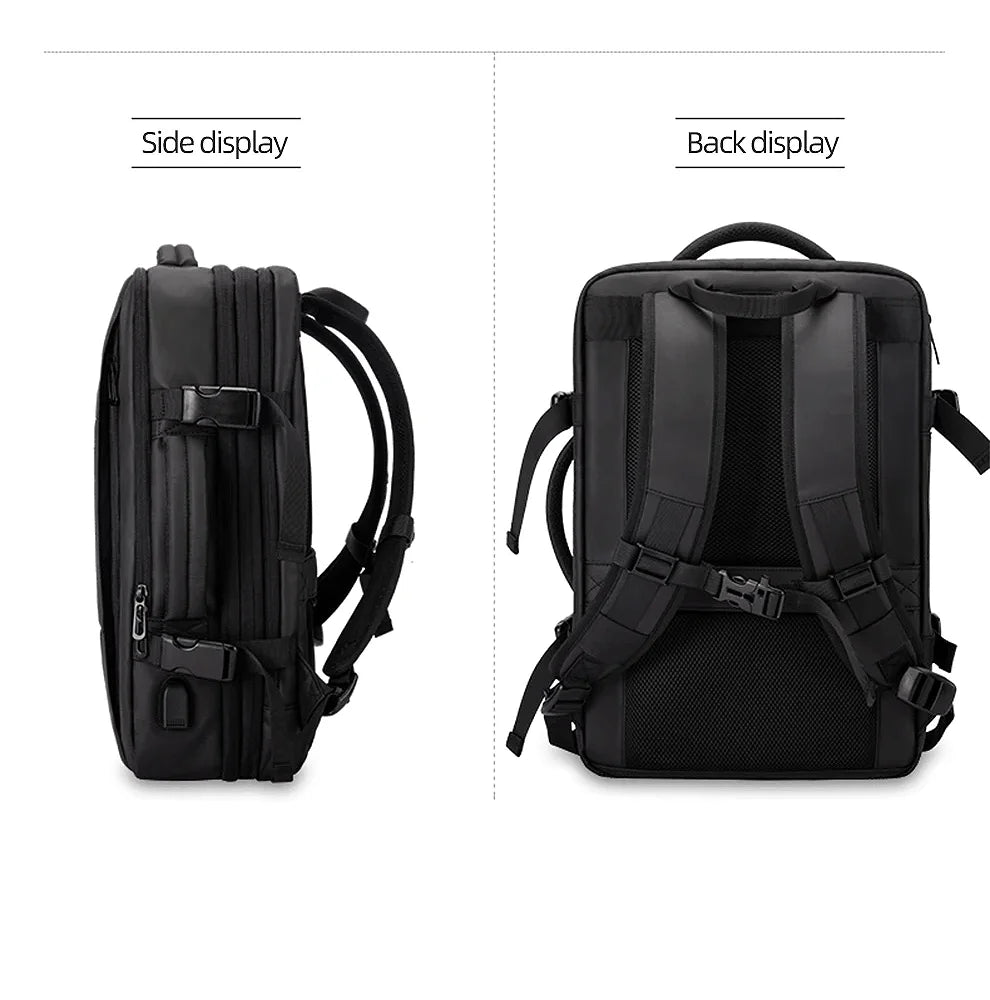 HK Business Backpack for Men Waterproof Anti-Theft 15.6” Laptop Backpack Casual Large Capacity Expandable Travel Bag Short Trip