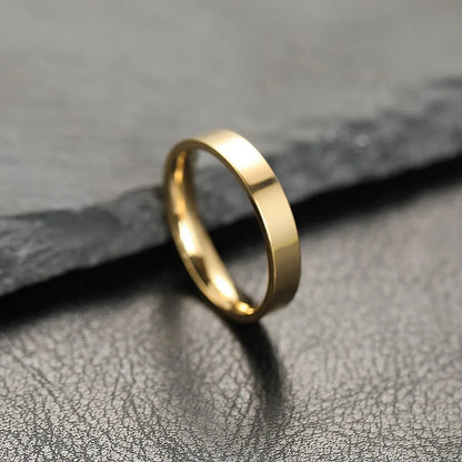 Anello con ciondolo alla moda per uomo e donna in acciaio inossidabile, anelli neri, matrimonio, fidanzamento, accessorio maschile opaco di alta qualità