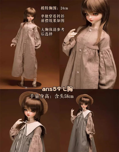 BJD Doll Clothes For 1/6 1/4 1/3 SD MSD MDD YOSD Dress Outfit CD2 Dolls Clothing Accessories(Excluding Doll)