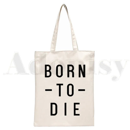 Lana Del Rey LOGO Printed Graphic Hipster Cartoon Print Shopping Bags Girls Fashion Casual Pacakge Hand Bag