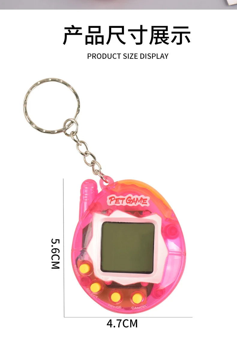 1PC Transparent Electronic Pets Tamagotchi Nostalgic 168 Pets In One Virtual Cyber Digital Nostalgic Funny Toys Pixel Funny Play