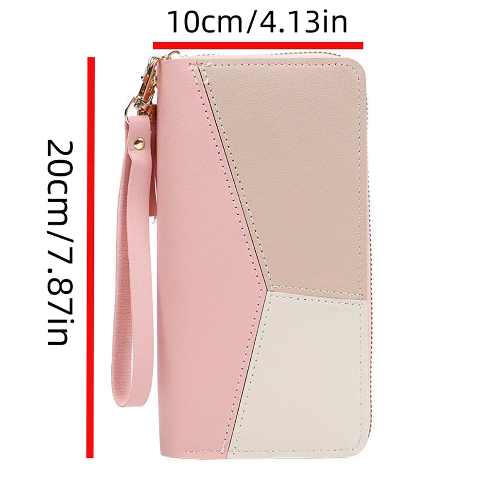 Handheld wallet, ladies' multifunctional large capacity wallet, can hold mobile phones