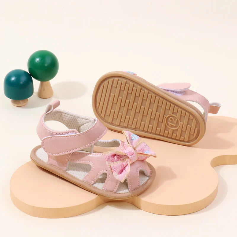 Baby Shoes Cute Butterfly bowknot for 0-9-18 Months Newborn Toddler Girls Summer Prewalking Sandal 2024 New Baby Fashion BMB4003