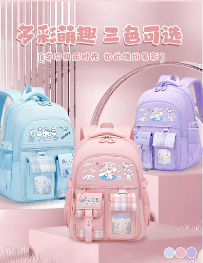 2024 new Sanrio Yugui Dog Schoolbag Schoolgirl Grade 1-6 high-capacity high-appearance minus load school backpack