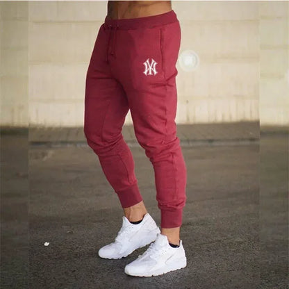 2024Spring and summer new men's casual pants sports jogging sportwear sports pants Harajuku street pants elastic thin pants