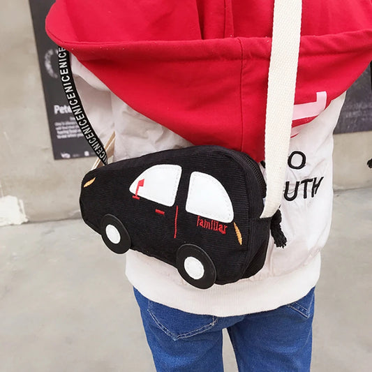 2024 Fashion Mini Crossbody Bag Packet Children Baby Boys Girls Car Shoulder Bag Handbags Cartoon Pig Mini Coin Purse