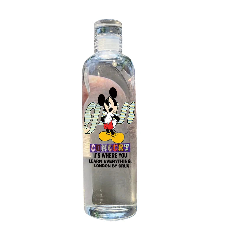 Disney Mickey Mouse Good-looking Women's Ins Cup Transparent Plastic Portable Large Capacity Time Scale Portable Drinking Water