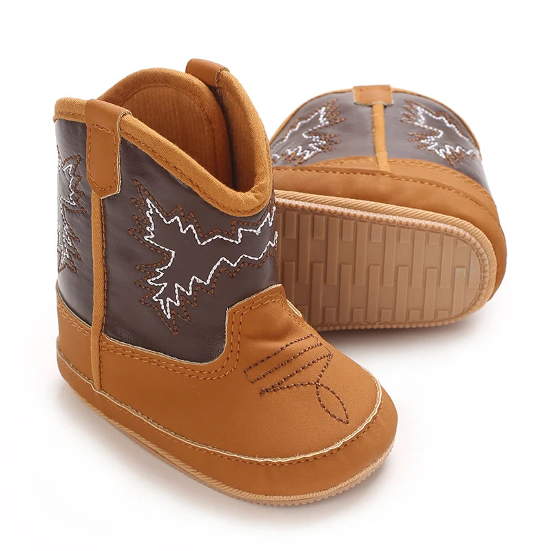 Baby Booties Vintage Tassel Anti-slip Sole Winter Warm Baby Boys Girls Western Boots Snow Booties First Walkers Infant Shoes