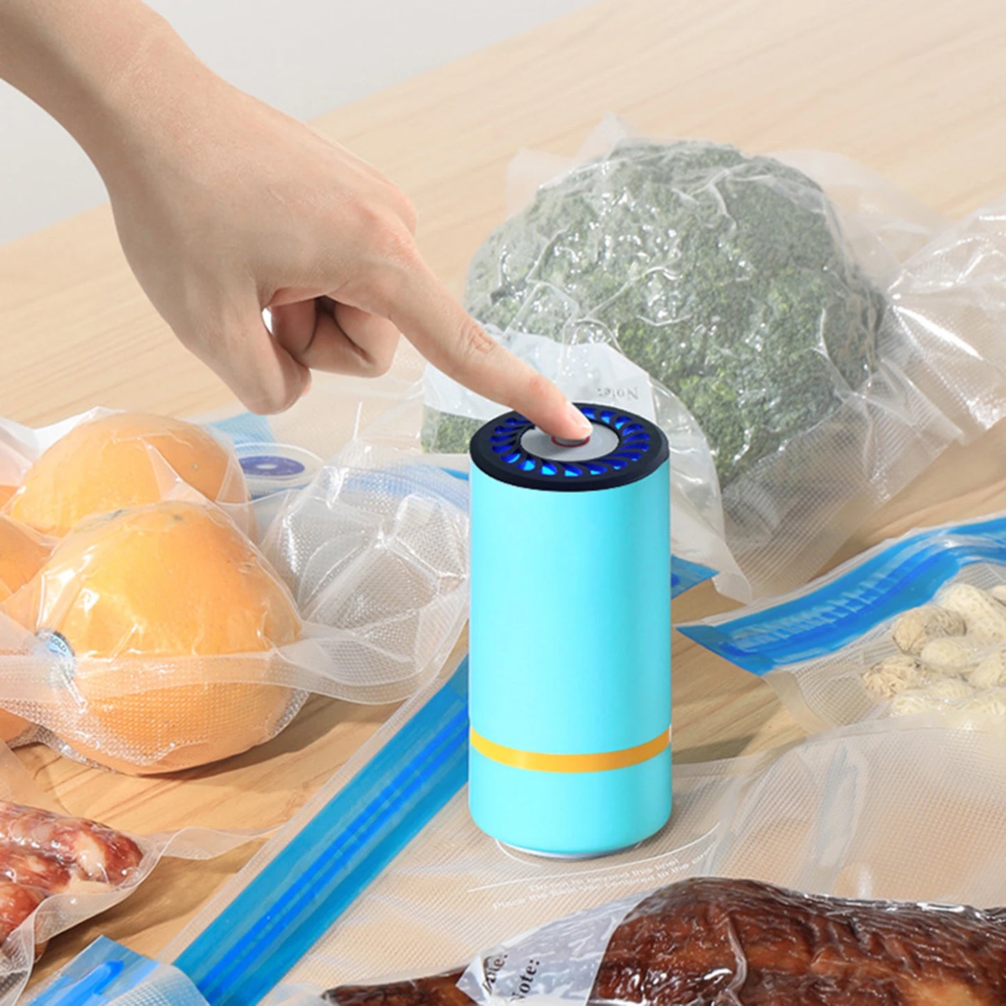 Mason Jar Vacuum Sealer Vacuum Kit Jar Vacuum Sealing Machine Food Storage Heat Portable Vacuum Pump Food Jar Sealing Gadgets