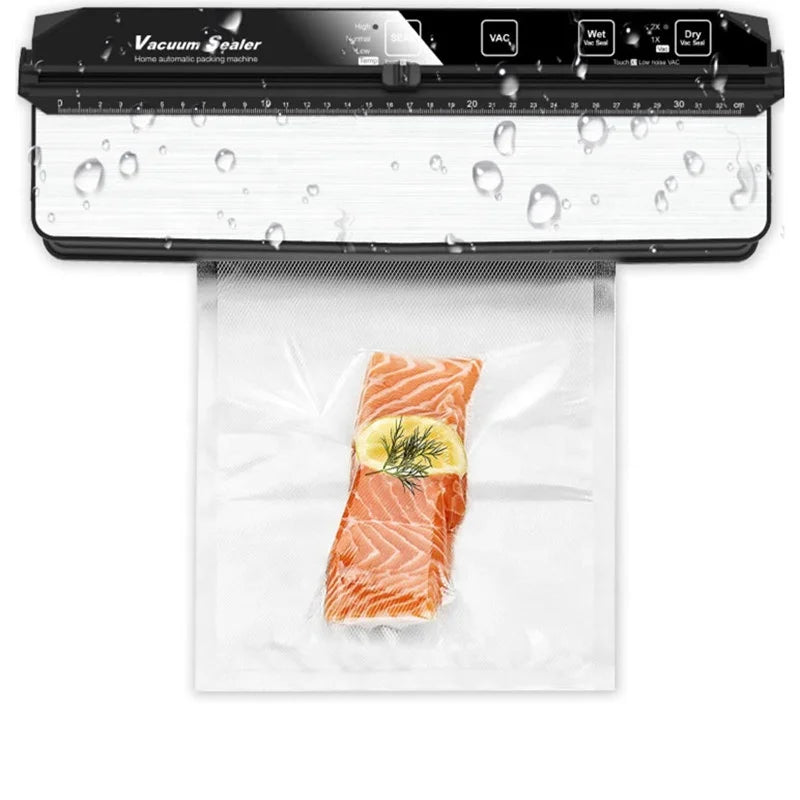 2024 Best Vacuum Sealer Machine 7MM Automatic Food Vacuum Device With Cutting Blade Household Packaging Machine With Pump 15Bags