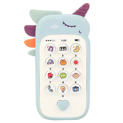 Baby Phone Toy Music Sound Telephone Sleeping Toys With Teether Simulation Phone Kids Infant Early Educational Toy Kids Gifts