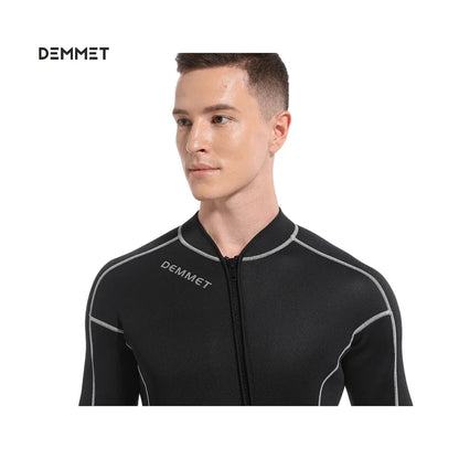 DEMMET Women Men Short Sleeve Wetsuit 1.5mm Neoprene Full Body Wetsuit for Swim Surfing Snorkeling Spearfishing Sailing Water