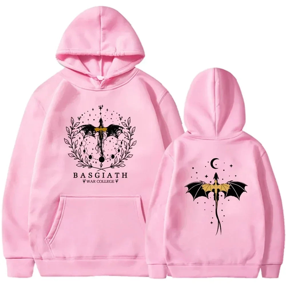 Basgiath War College Cotton Hoodies Fourth Wing Women Men Clothing Printed Graphic Spring Autumn Sweatshirt Streetwear Tops