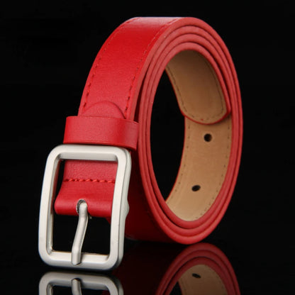 Children's Leather Pin Buckle Belt Fashion Simple Casual Versatile Jeans Boys Girls Students Black Belts Clothing Accessories