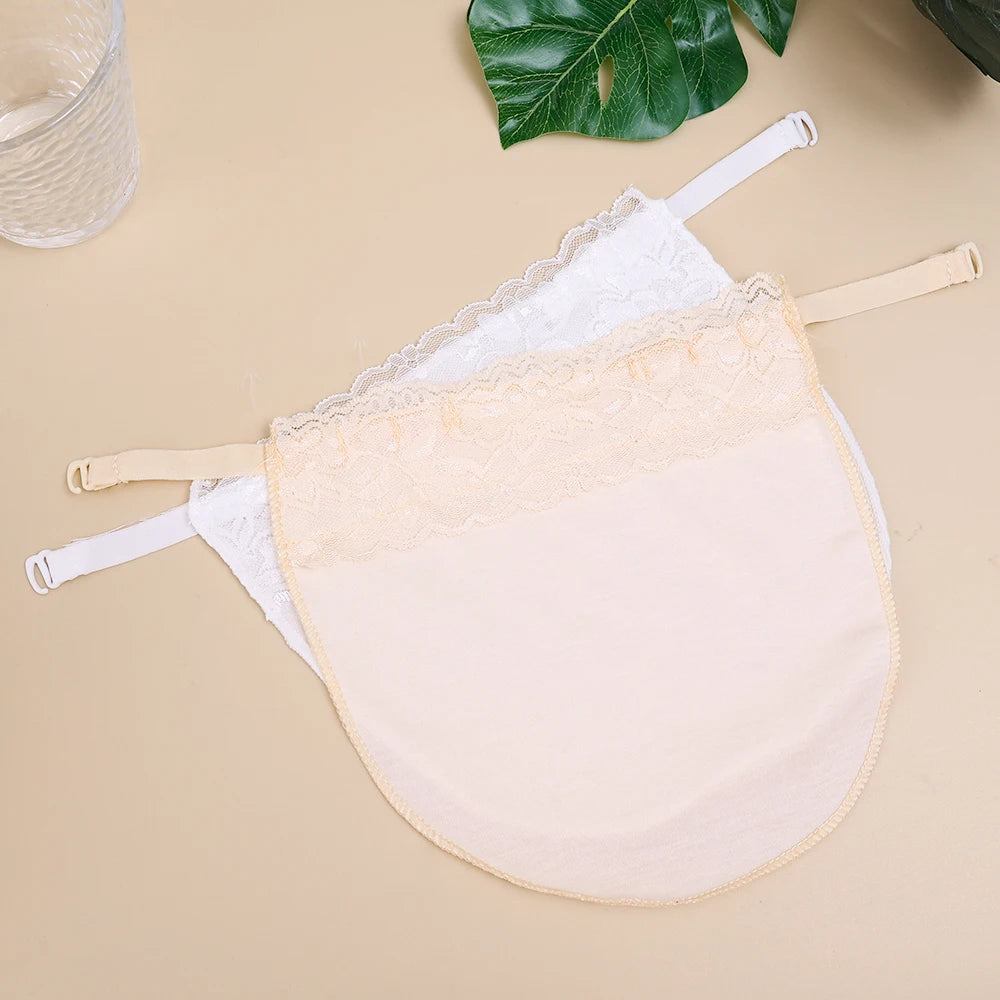 Women Invisible Anti Glare Underwear Lace Cleavage Cover Up Mock Camisole Bra Strapless Insert Wrapped Chest Intimates